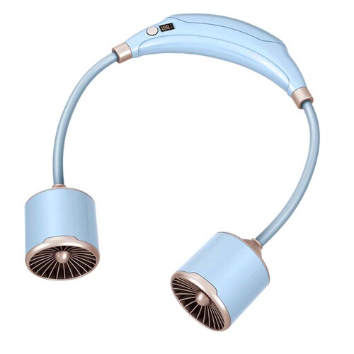 2024 neck fan with USB charging, long-lasting, lazy person outdoor travel portable mini fan, small gift