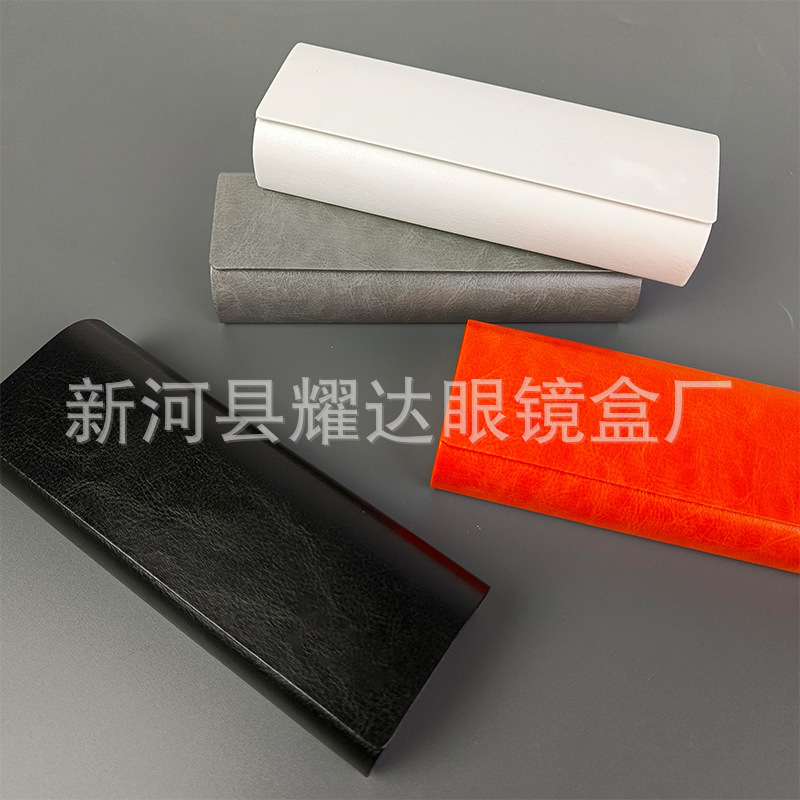 批发新款眼镜盒便携抗压抗摔复古高级皮质太阳镜墨镜近视镜收纳盒|undefined