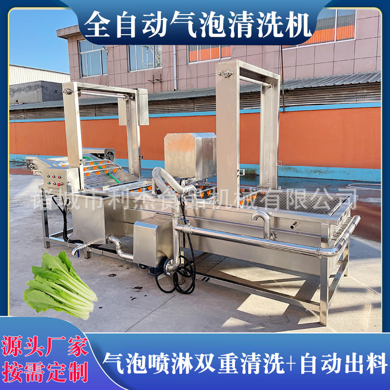 供应气泡清洗机商用 辣椒气泡清洗设备 全自动海参包装袋冷却机