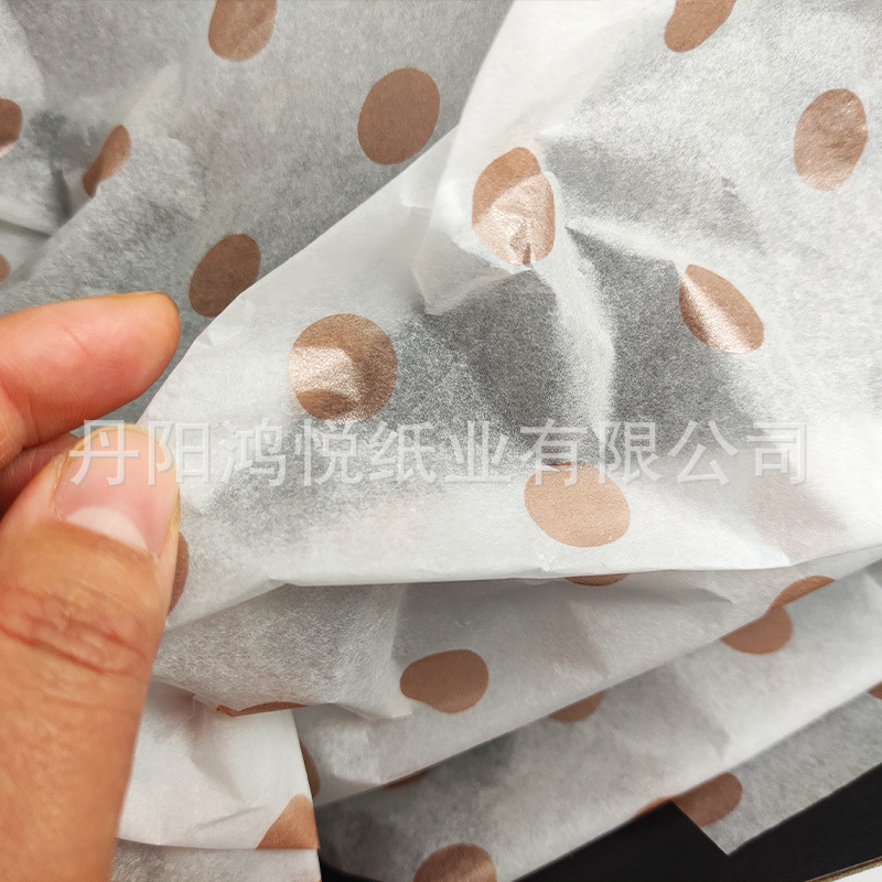 로즈 골드 폴카 도트 17g 50x70cm 각 색상: 500장/팩 혼합 배치 없음 포장 풀기 없음 팩당 100위안*500x700mm