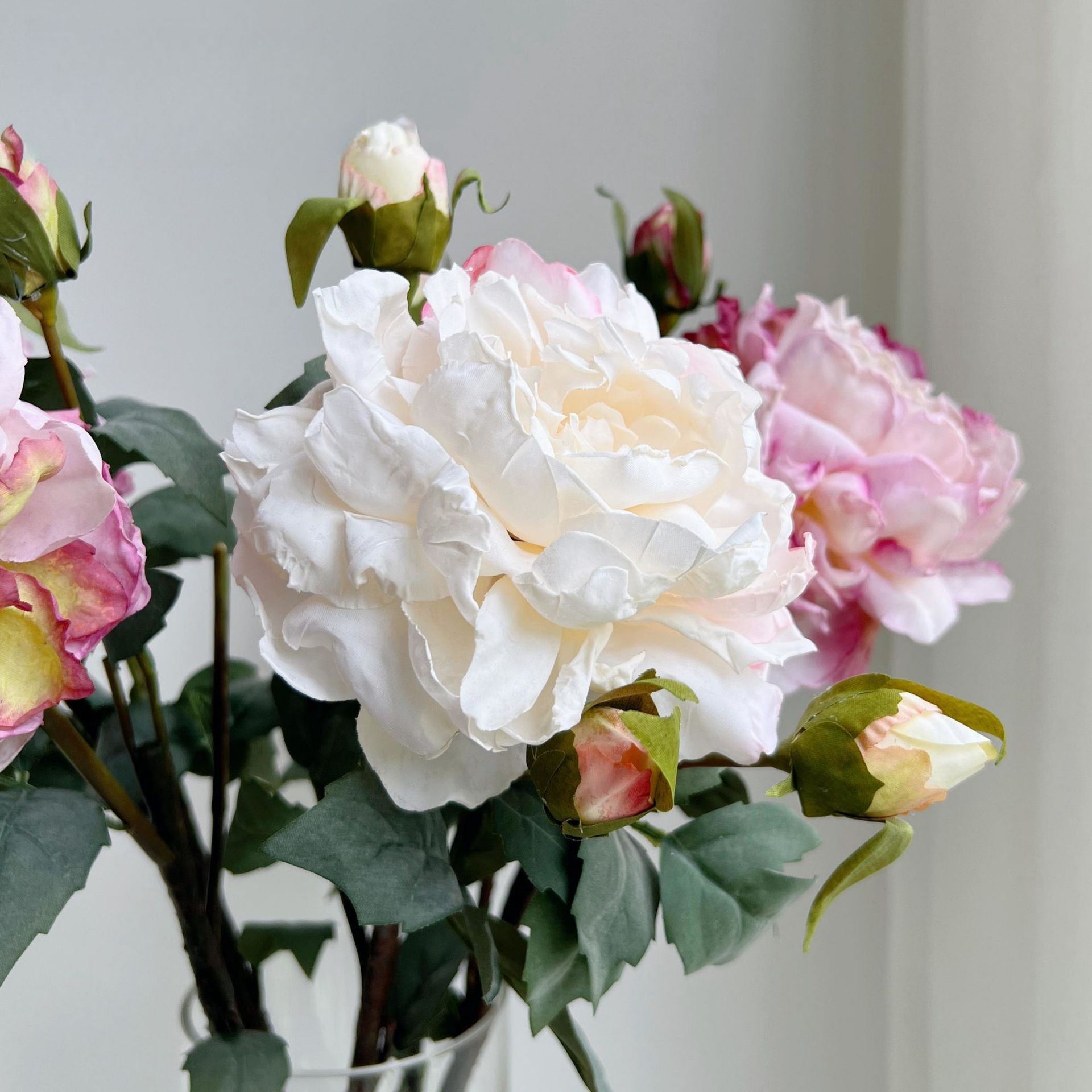 742g Weight Artificial Plant Event & Party Supplies 1 Piece Quantity Birthday, Date, Festival Occasion Silk Flower Material Peony Pattern Elegant, Romantic Style Elegant Romantic Peony Silk Flower Artificial Flowers 9
