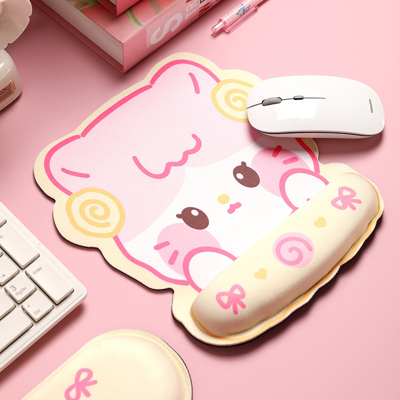 Nuevo ins lindo cartón de dibujos animados oso muñeca almohadilla de ratón para hombres y mujeres de oficina almohadilla de ratón para computadora soporte de teclado suave