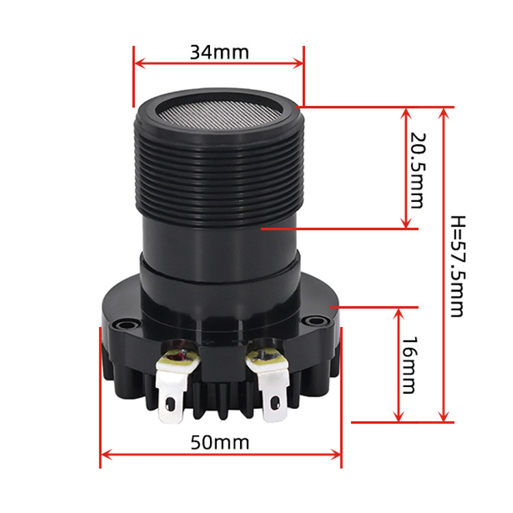 Altavoz de agudos de neodimio de 8 ohmios y 25 núcleos con imán potente, de 80/95 mm, 3 pulgadas, 3.5 pulgadas, con bocina circular.