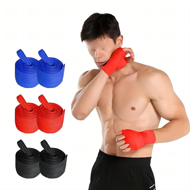 Professional Training Cotton Boxing Bandage Sports Fitness Resistance Band Sweat Absorbing Elastic Hand Guard Booster Boxing Bandage Professional Training Cotton Boxing Bandage Sports Fitness Resistance Band Sweat Absorbing Elastic Hand Guard Booster Boxing Bandage