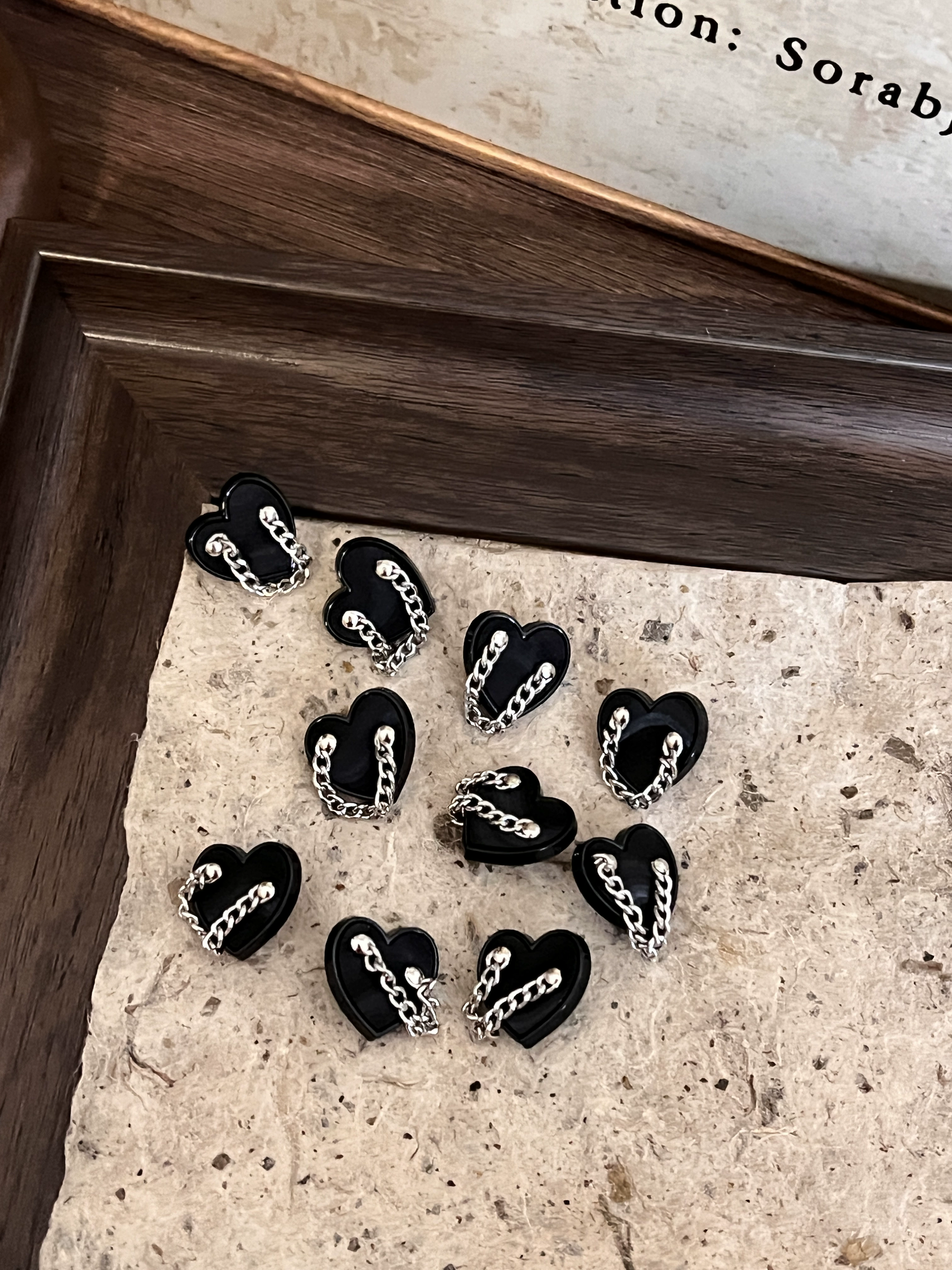  handmade buttons, clothes cufflinks, diy decorative metal buttons, camellia flower buttons, versatile niche bag button materials