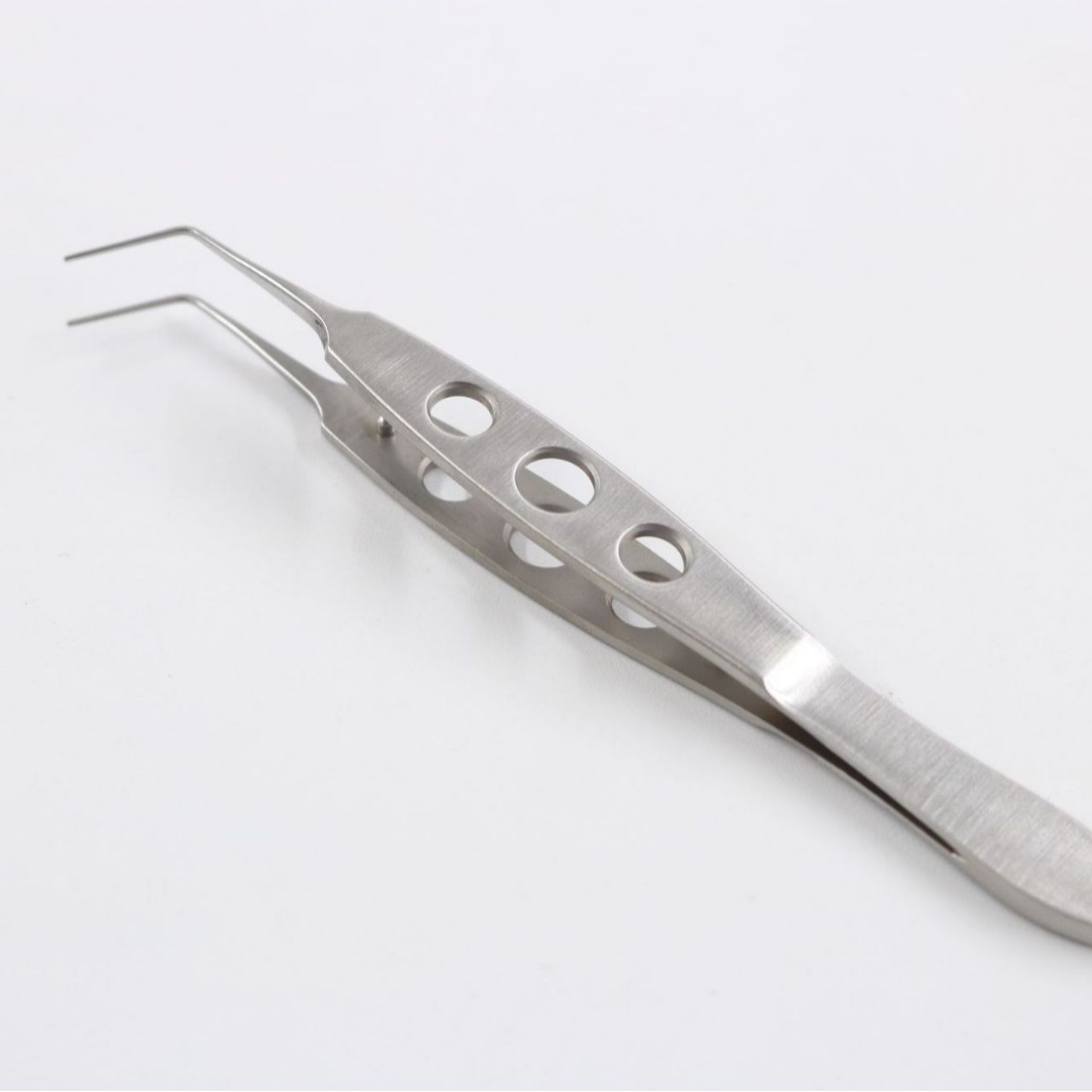 精品不锈钢进口同款晶体植入镊眼科手术晶体植入工具直形头部
