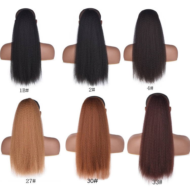 Synthetic hair drawstring ponytail fluffy explosive head corn whisker hair extensions Ponytail_voghion.com