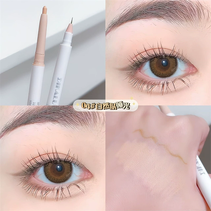 DIKALU Double-sided brightening matte highlighter, waterproof eye shadow, contouring