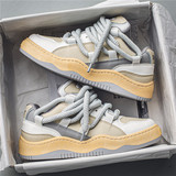 Весенняя трендовая спортивная обувь, повседневная обувь, тренд сезона, в корейском стиле, большой размер