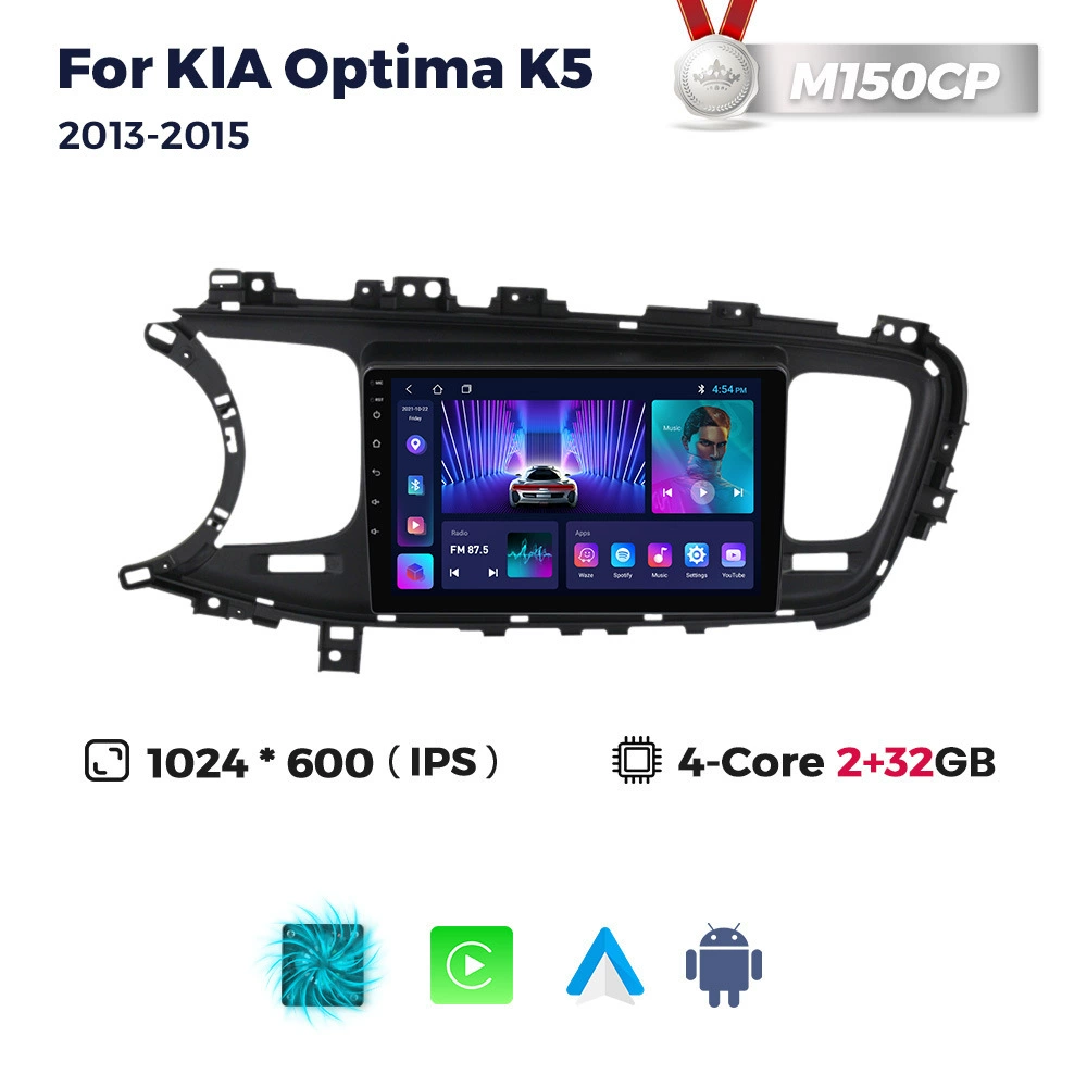 Применимо для Kia Optima K5 2013–2015, замена на Android-систему, Bluetooth после просмотра экрана навигации CarPlay
