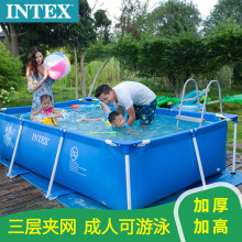 INTEX ֧����Ӿ�س��˼��û���Ӿ�ض�ͯˮ����԰ˮ�� ���������