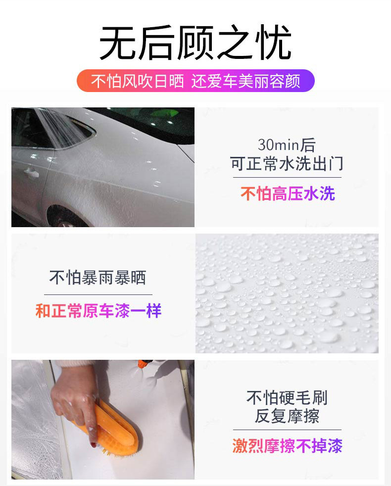 Wuling Rongguang New Car Spray Paint Clear Sky Silver Touch-Up Pen for Small Truck Scratch Repair Special Car Paint Pearl Silver Color