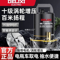 德力西直流潜水泵12V24V48V60V电瓶车抽水泵电动农用灌溉抽水