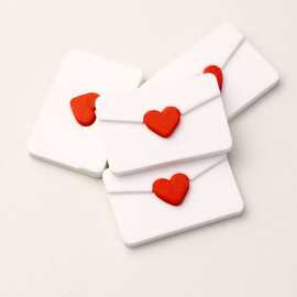 3D打印亚马逊红色爱心图案情人节礼品爱心摆件装饰品情人节