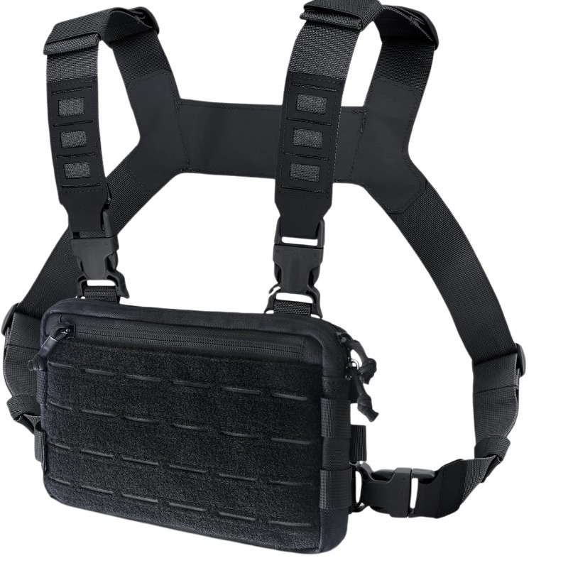 Bolsa de pecho de moda de calle transfronteriza, bolsa de pecho táctica multifuncional, bolsa de pecho táctica para hombres de viaje al aire libre