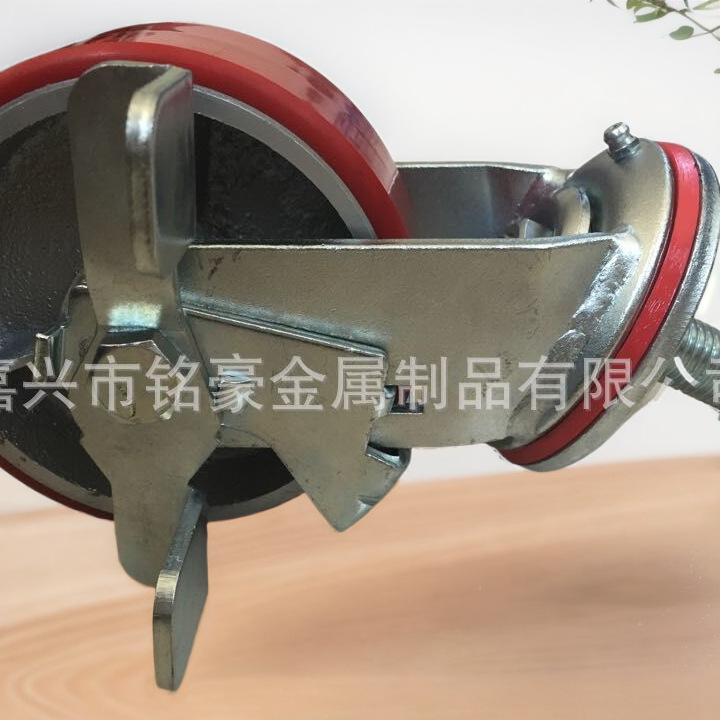 本厂生产 载重型聚氨酯PU 5寸重型脚轮   堆高车 万向轮