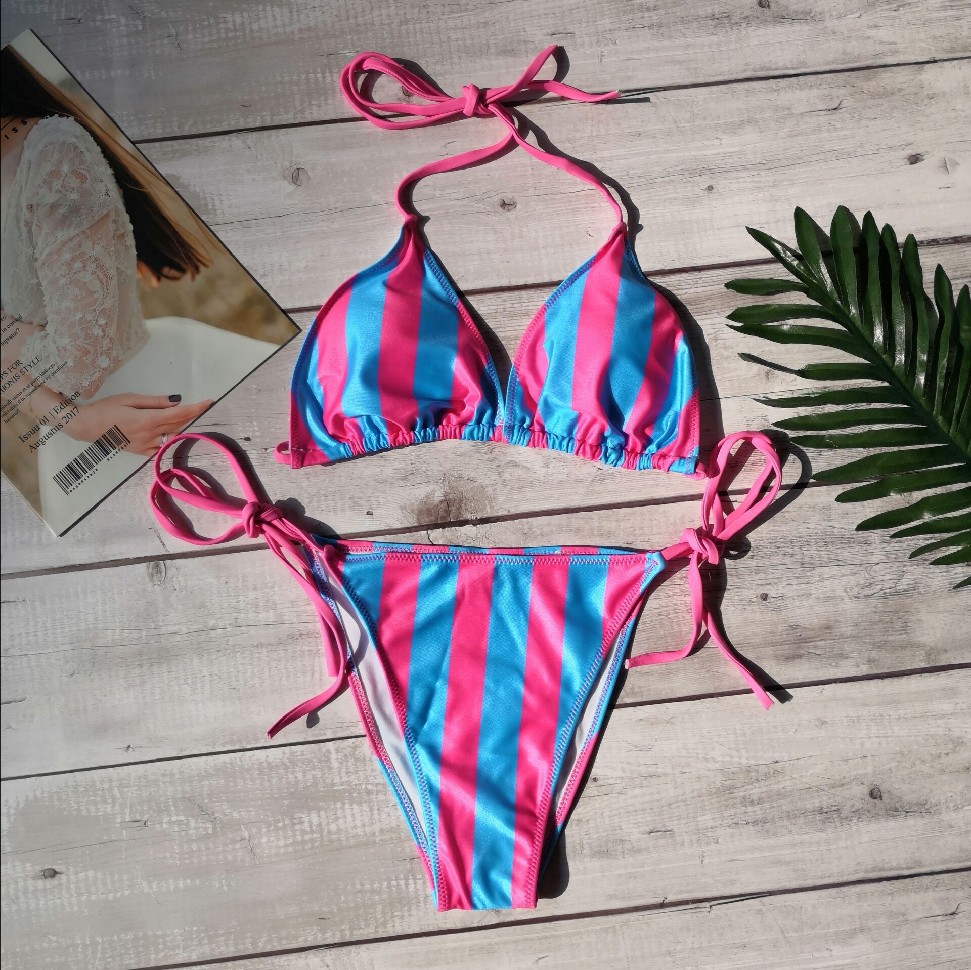 2022 new crossborder foreign trade Amazon swimsuit European and American split hot bikini sexy swimsuit female bikinipicture2