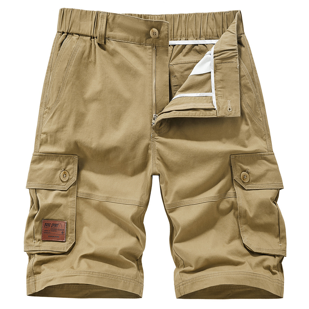 Men's Summer New American Street Retro Loose Cargo Shorts Cross-Border Trendy Men's Cargo Shorts Multi-Pocket Pants
