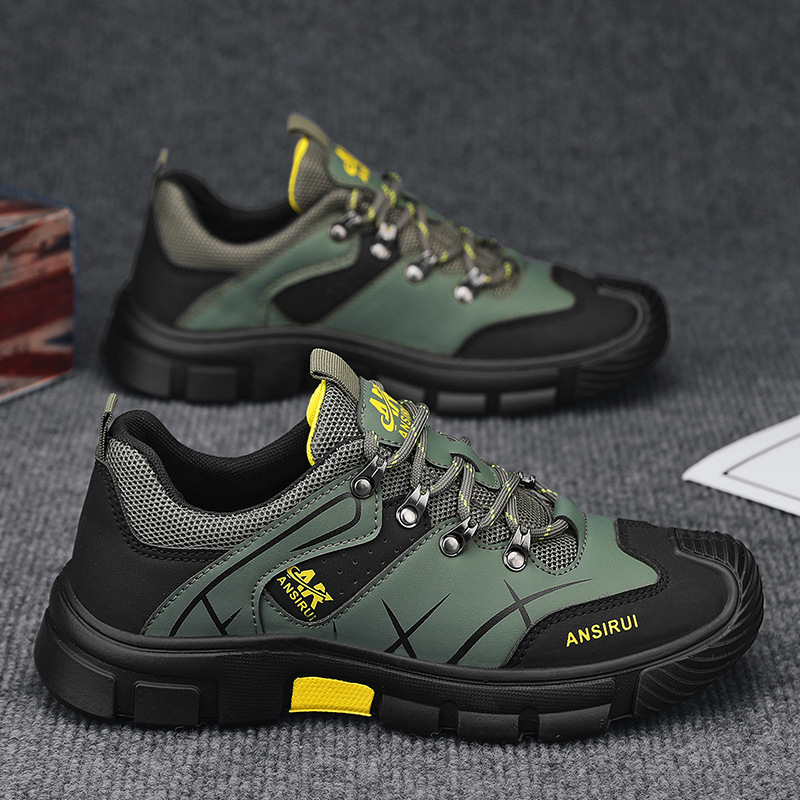 Zapatos de hombre de otoño deportes de ocio al aire libre zapatos de montaña sitio de trabajo impermeable antideslizante desgaste zapatos de protección laboral