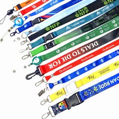 売れ筋バッジドキュメントカバーバックル取り外し可能なスリングスクリーン印刷オフセット昇華展示ストラップ
