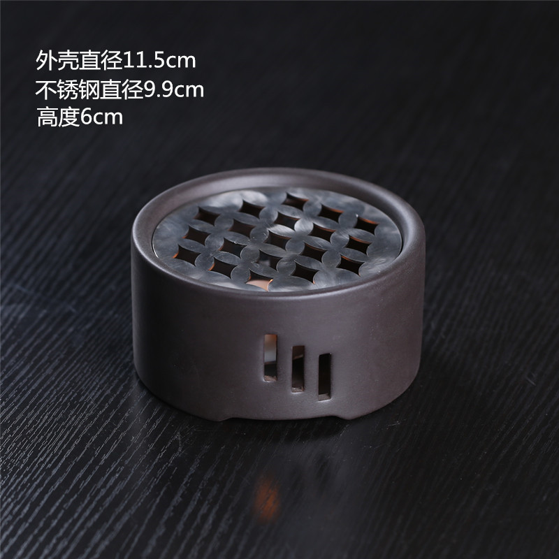 Vela de estilo japonés tetera calentador de té base tetera doméstica calefacción calentador de té Kung Fu ceremonia del té cero con calentador de té caliente