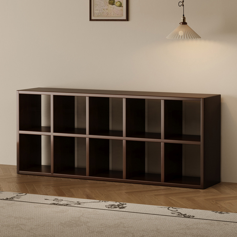 armario de madera sólida piso estante de almacenamiento multicapa librería de oficina estante de escritorio para artículos de uso diario