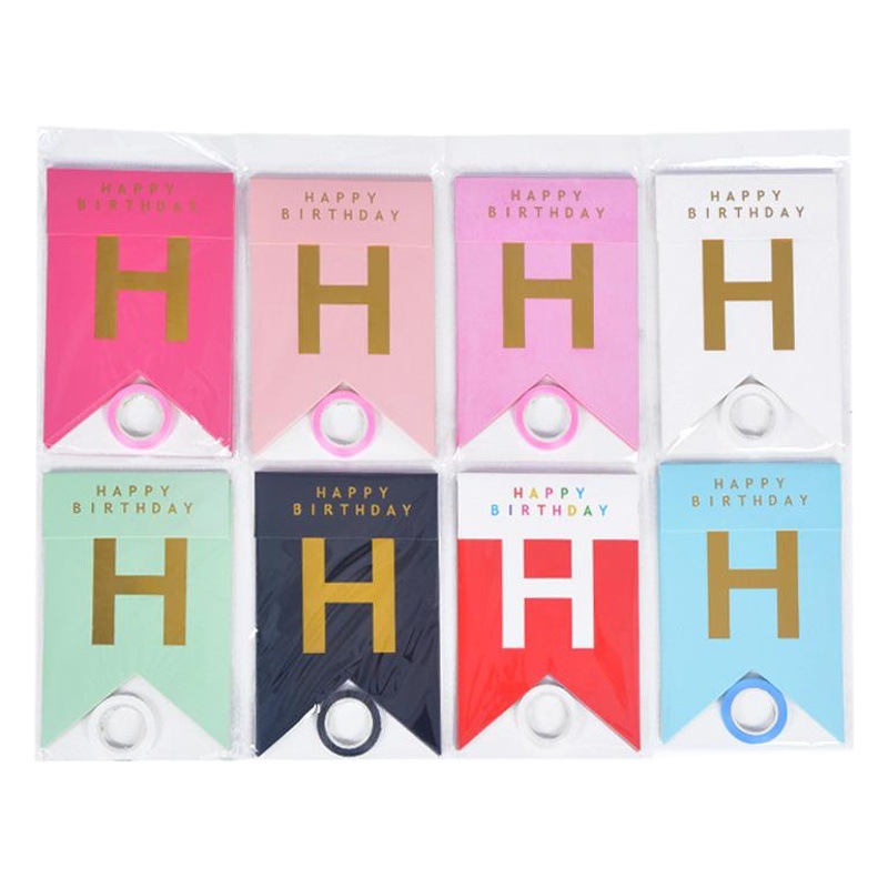 Guirnalda de Cumpleaños con Diseño de Cola de Pez en Dorado, Decoración para Fiestas de Cumpleaños, Banner de Feliz Cumpleaños, Artículos Esenciales para Fiestas de Cumpleaños