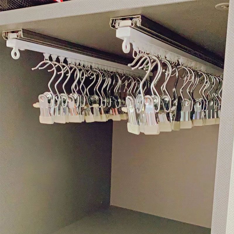 Clip calcetines multifuncionales con gancho sombrero clip de almacenamiento sin costuras ropa interior antideslizante calcetines clip de metal clip pequeño portátil