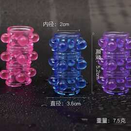 烈焰龙珠环锁精环颗粒加长阴茎套性爱辅助调教玩具情趣水晶爆珠环