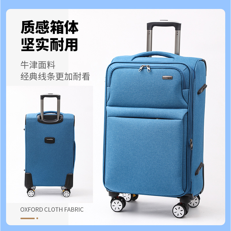 Maleta de tela Oxford, maleta de viaje de estudiantes de alta capacidad, maleta de embarque, maleta de embarque, maleta de viaje de estudiantes de alta capacidad