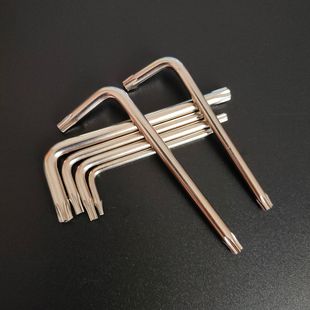 Stainless steel ring wrench double L-shaped hex anti-theft wrench processing hardware tools
