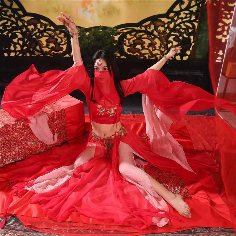 Экзотический классический танцевальный костюм Little Orange, элегантный и сексуальный наряд для студийной съемки.