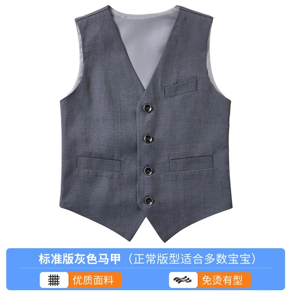 Gray suit vest