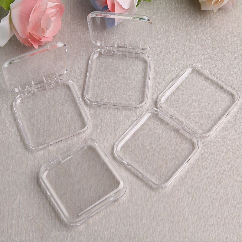 Caja de embalaje para uñas postizas, caja transparente, caja de almacenamiento, caja de regalo, caja de exhibición para uñas, tarjeta para uñas postizas, accesorios adhesivos de doble cara.