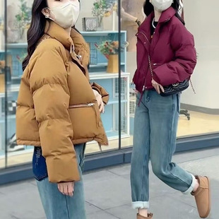 Women's Cotton-padded Coat Short Winter New Style Cotton-padded Coat Thickened Loose plus size Winter Korean Style Coat plus size Collar Small Cotton-padded Coat