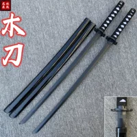 Bleach Shihou Shiroi Iaido Деревянный меч Тан Горизонтальный меч Мяо Меч Практика меча Детская игрушка Меч Cos Crescent Slash Moon