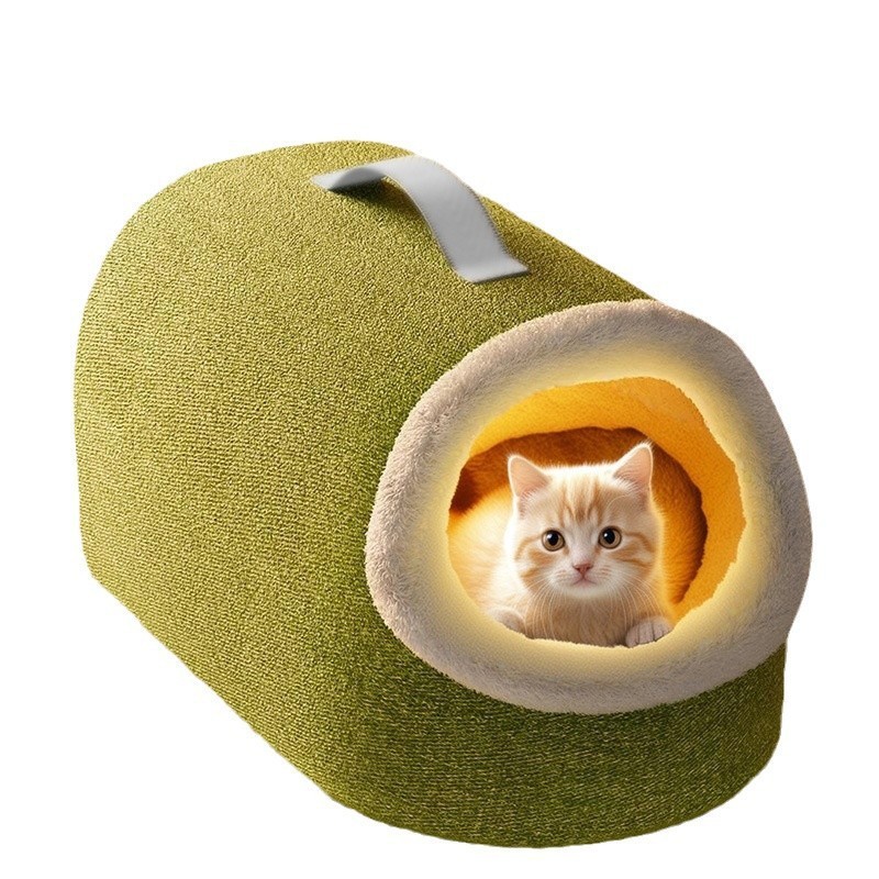 猫窝冬季保暖封闭式恒温加热猫屋猫咪安全感窝电热毯宠物睡觉用品|undefined