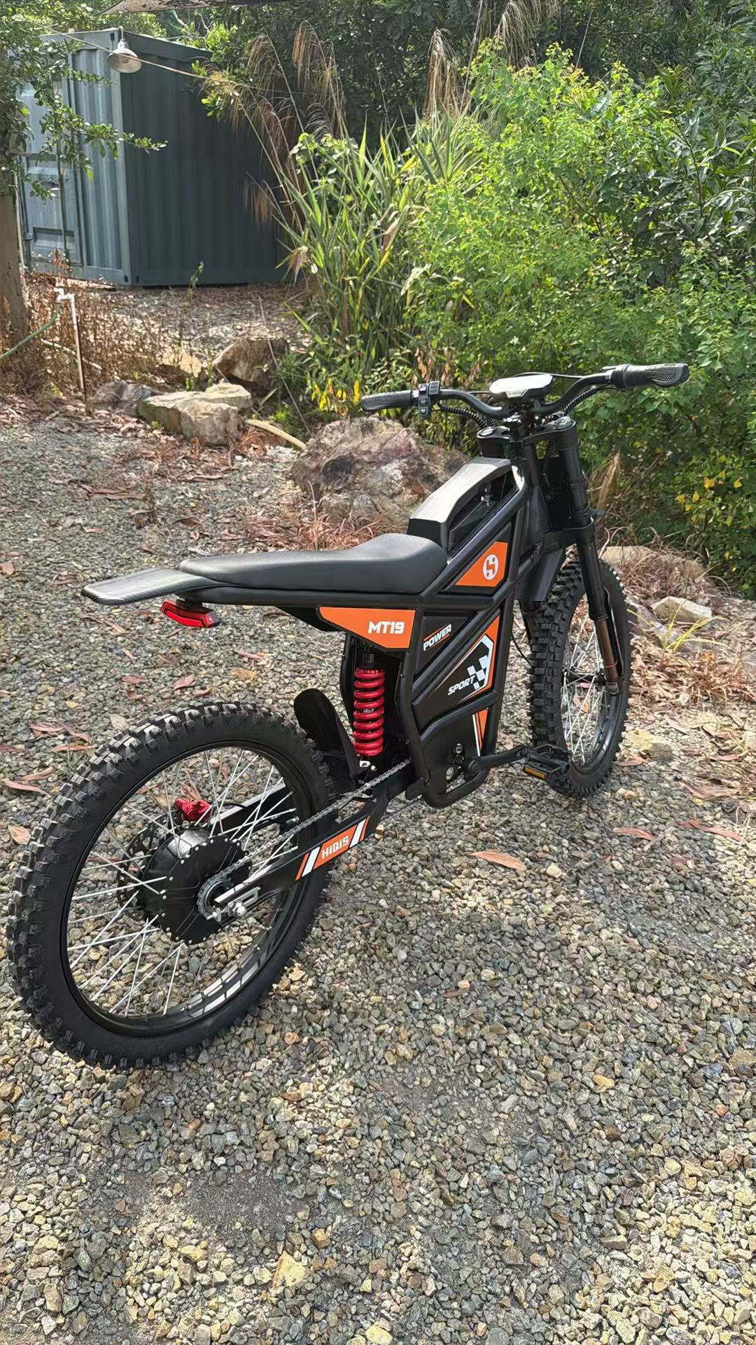 European and American Overseas Warehouse Cross-Border 19-Inch Off-Road Electric Motorcycle for Adults, 3000W Lithium Battery Mountain Bike, 60V 35Ah Electric Vehicle
