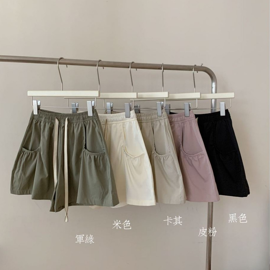 Cloth Xiaojiu Petal Shorts High Waist Loose Loose Slim Look High Heat Casual Shorts Women's Pleated Loose Shorts