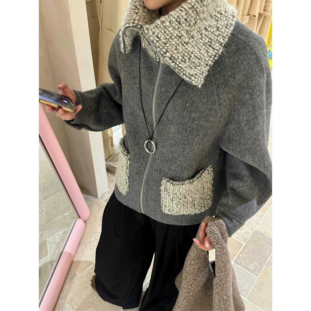 Winter South Korean navy goods, jacket