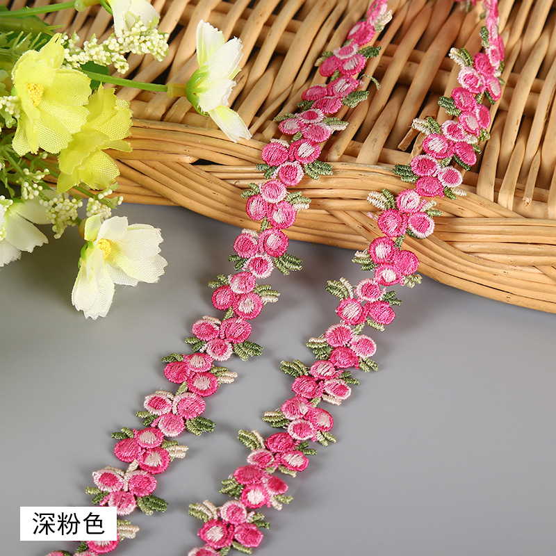 2CM丸さくらんぼ七色民族風水溶レースレース刺繍衣装アクセサリーネックレスブレスレットイヤリング