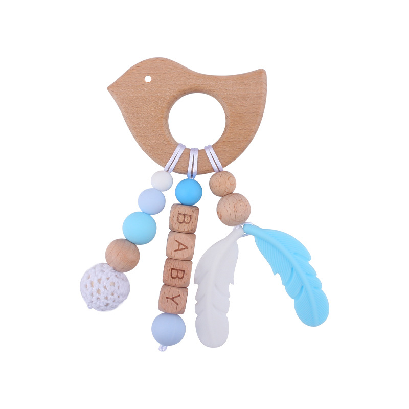 Nuevo bebé suministros de dibujos animados animal haya mordedor creativo bebé DIY mordedura molar mordedura juguete