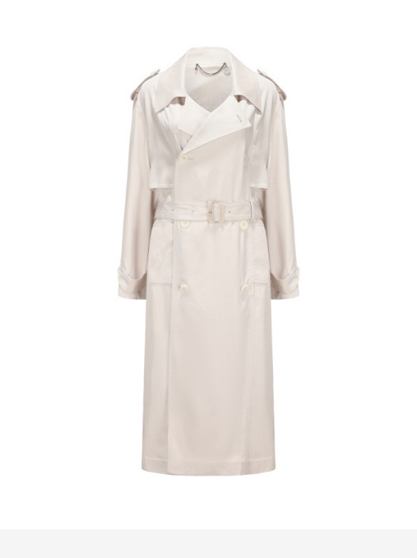 Stylish And Slimming Belted Trench Coat
