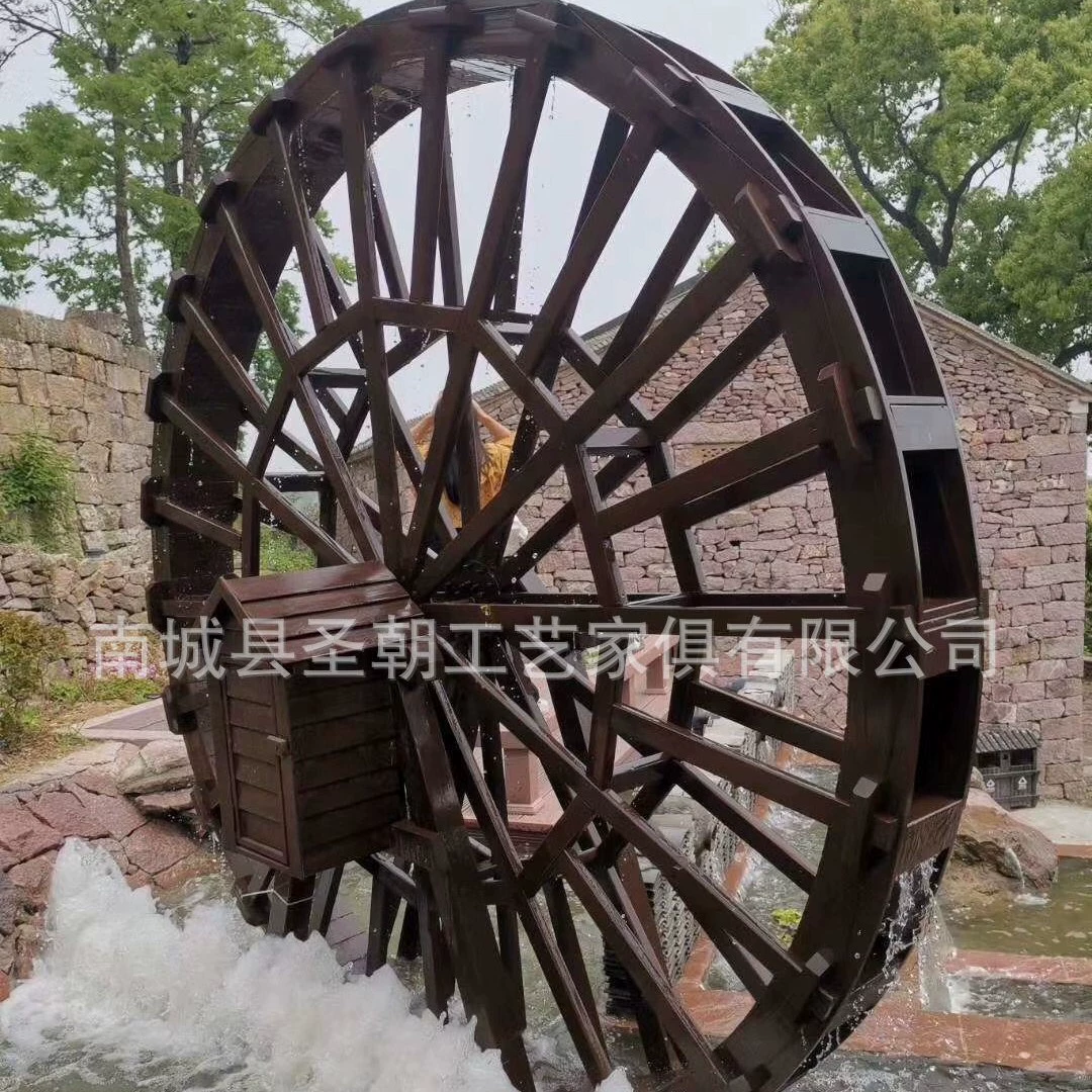 Водяное колесо из цельного дерева водяное колесо из карбонизированной древесины электрическое водяное Колесо назовите его водяное колесо с двигателем, вращающееся из цельного дерева Ландшафтная ветряная мельница водяное Колесо