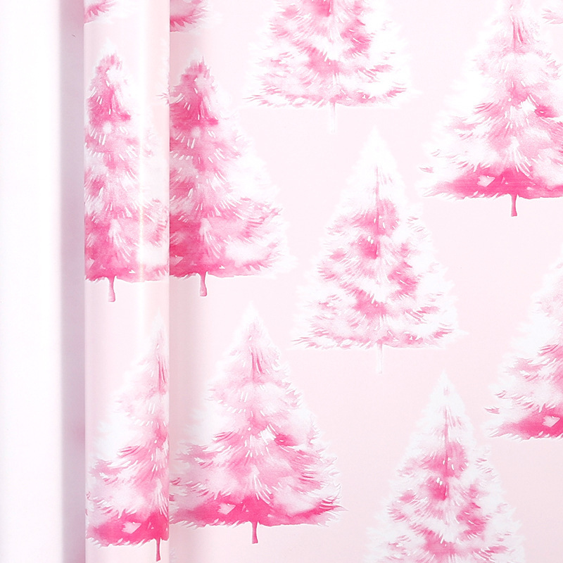 Papel de regalo navideño clásico y popular de gran tamaño con diseño de dibujos animados y temática navideña para envolver regalos.