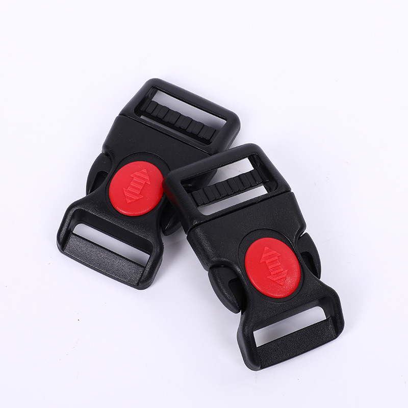 Botón de inserción de arco, interruptor de punto rojo, botón de ajuste, accesorios de plástico, botón de bloqueo de doble cinturón de seguridad image 4