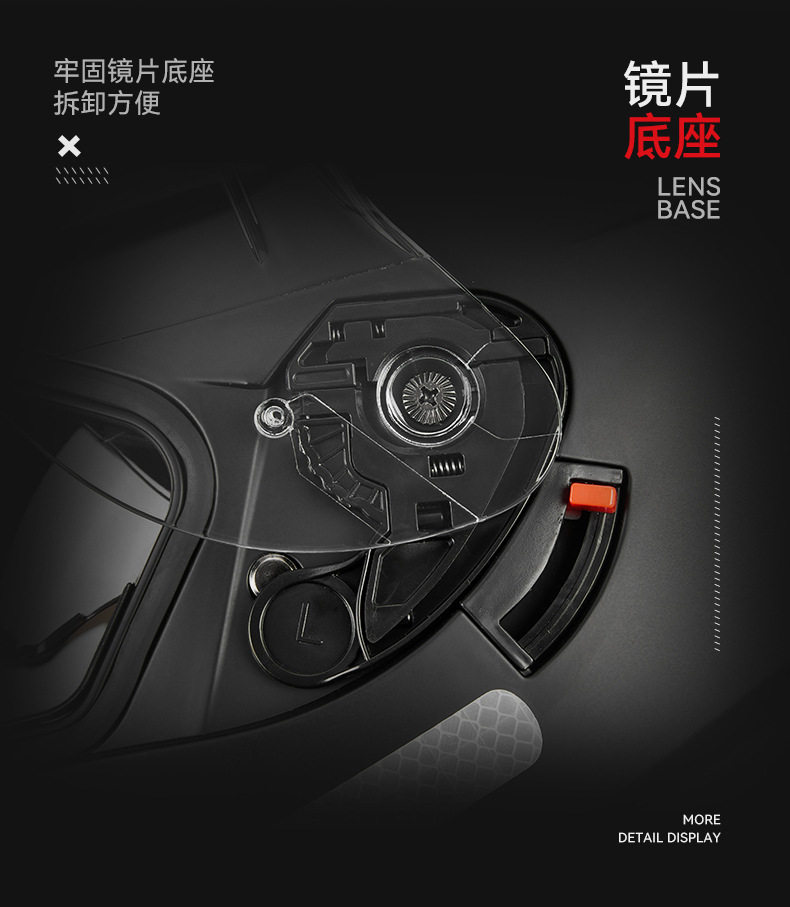 3C/DOT certification motorcycle helmet double lens big tail bluetooth full helmet unisex electric car helmet