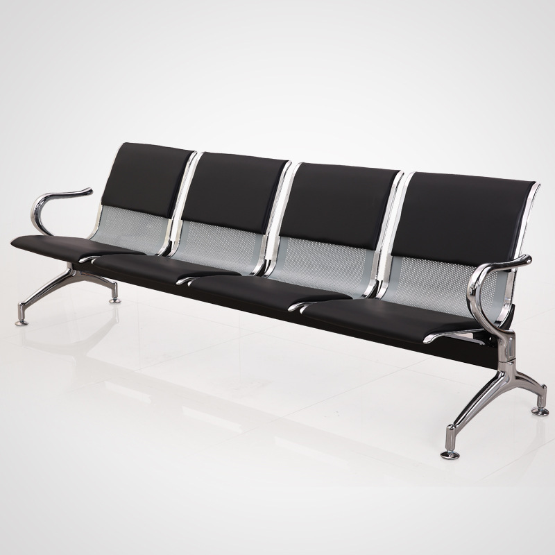 Silla triple de espera para hospital, aeropuerto y salas públicas, resistente y cómoda image 5