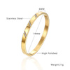 Brand golden zirconium, retro fashionable universal bracelet stainless steel, European style, light luxury style