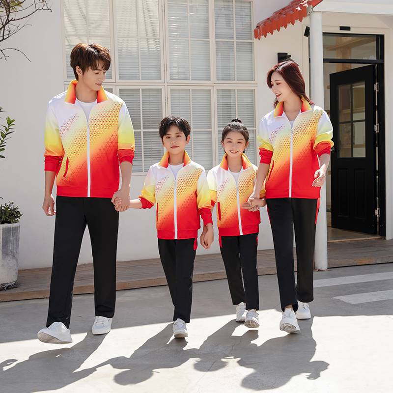 Primavera y otoño, niños y niñas, dos piezas, uniformes nacionales, trajes deportivos, uniformes escolares, uniformes deportivos, equipos de ejercicio, uniformes deportivos image 2